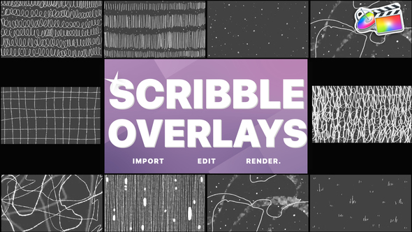 Abstract Scribble Overlays | FCPX