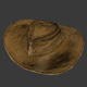 Vintage leather hat - 3DOcean Item for Sale