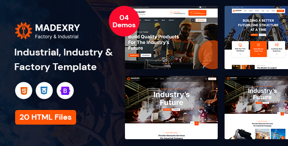 Madexry - Factory & Industrial HTML Template
