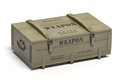 Military wooden crate with weapon and army ammunition isolated on white. - PhotoDune Item for Sale