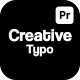 Creative Typo For Premiere Pro - VideoHive Item for Sale