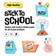 Collection of School stickers - GraphicRiver Item for Sale