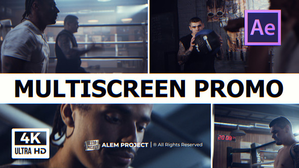 Multiscreen Promo - Dynamic Intro - Split Screen Opener