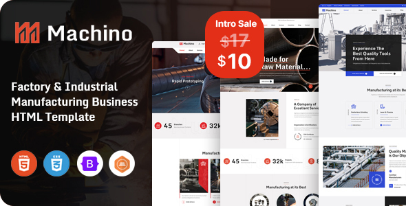 Machino - Factory & Industrial HTML Template