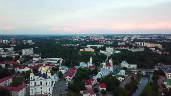 Evening Panorama Of The City Of Vitebsk At Sunset 5