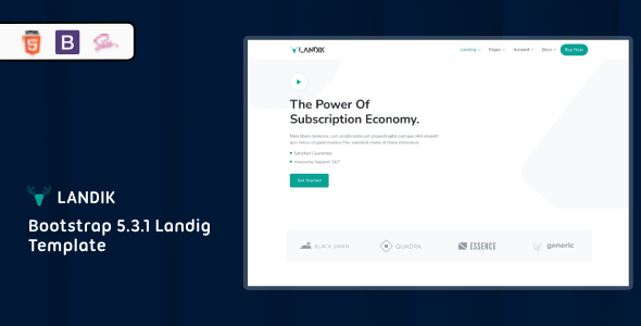 Landik - Saas & Software Landing Page Template