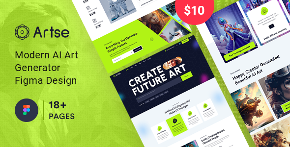 Artse - AI Art Generator Figma Template