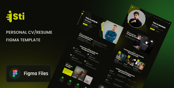 Isti - Personal CV/Resume Figma Template