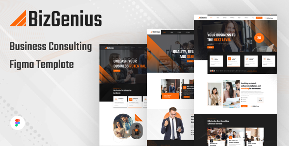 BizGenius - Consulting Business Figma Template