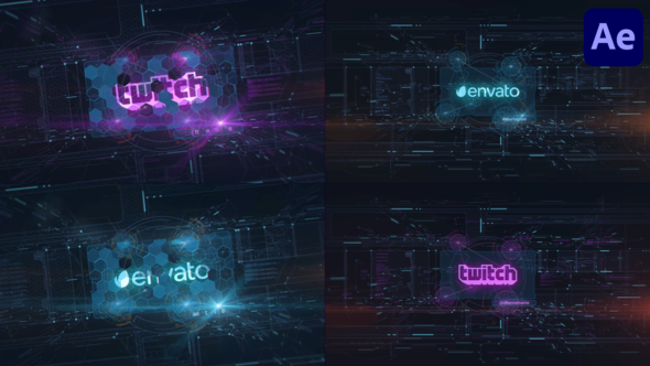 Quick High Tech Logo for After Effects alt