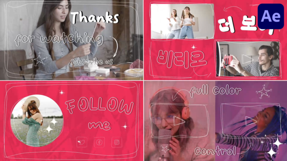 Youtube Endscreens for After Effects alt