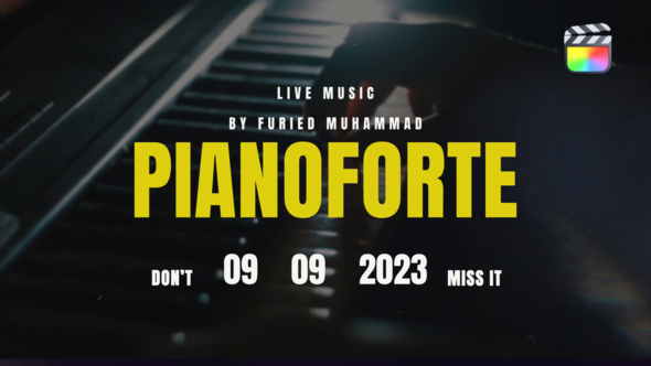 Yellow Full Screan Clean Titles \ FCPX alt