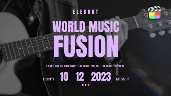 Clean Violet Titles \ FCPX alt