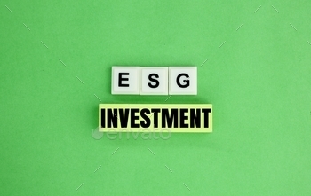 nt. ESG environmental social governance investment symbol.