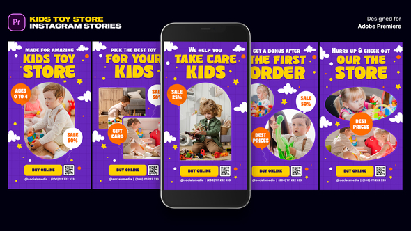 Kids Toy Stores Instagram Stories MOGRT