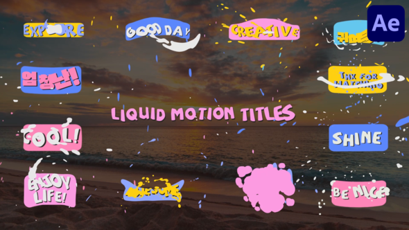 Liquid Motion Titles for After Effects alt