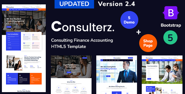 Consulterz - Consulting Finance Accounting + RTL Support Template