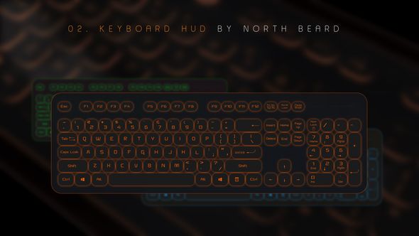 02. Keyboard HUD interface