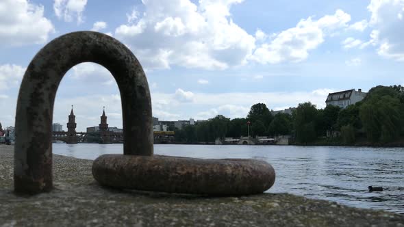 Berlin City - Spree River - Oberbaum Bridge