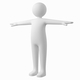 Adult Male Stickman in T-Pose - 3DOcean Item for Sale