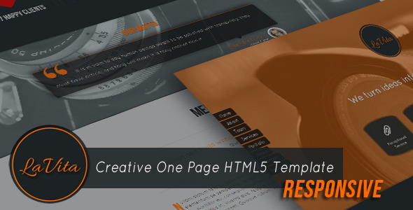 LaVita - Creative One Page HTML5 Template