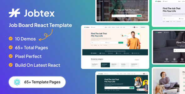 Jobtex | Job Board ReactJS Template