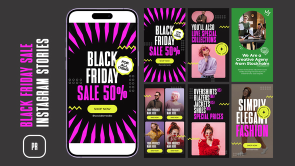 Black Friday Sale Instagram Stories MOGRT