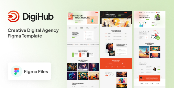 DigiHub - Digital Agency Figma Template