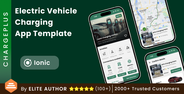 EV Charging Station App | Electric Vehicle Charging Spot App | Ionic | ChargePlus