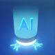 Futuristic Artificial Intelligence Hologram Server : Isometric Ai Icon - 3DOcean Item for Sale