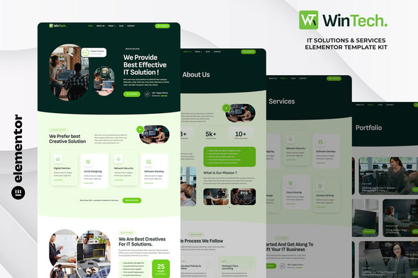 WinTech - IT Solutions & Services Elementor Template Kit