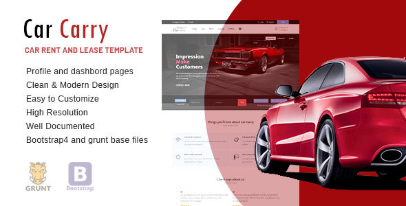 Car Carry Taxi Rent & Lease Vehicles Responsive Web Template