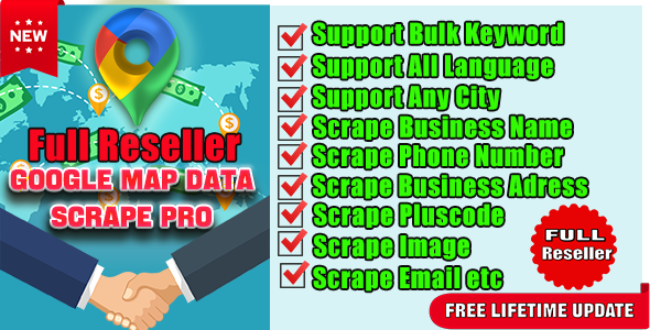 Google Map Data Extractor with Multi-Language-Full Reseller