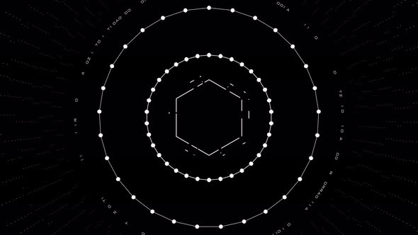 Hexagon Pulsating Circle