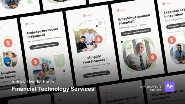 Social Media Reels - Financial Technology Services After Effects Template