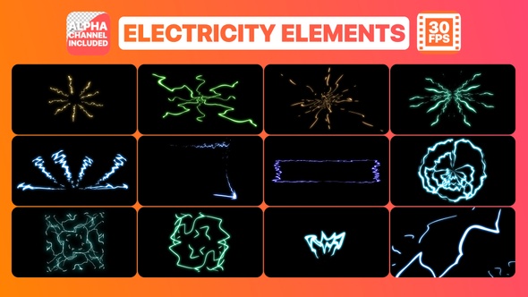 Electricity Elements | Motion Graphics