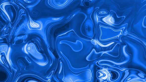 Blue Shiny Marble Liquid