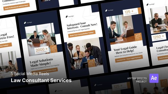 Social Media Reels - Law Consultant Services After Effects Template