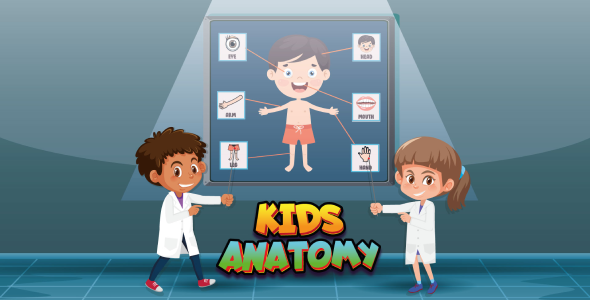 Kids Anatomy Game - Educational Game - HTML5, Construct 3 | Graphicfort