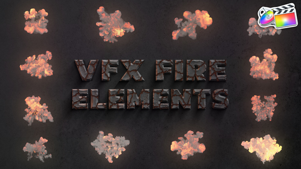 VFX Fire Elements for FCPX alt