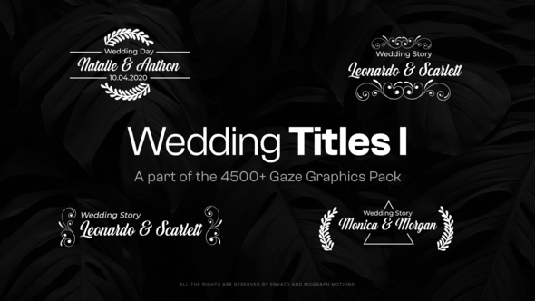 Elegant Wedding Titles