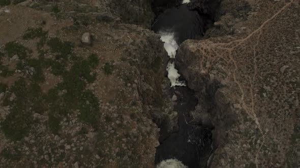 Waterfall Kurkure in mountains of Altai