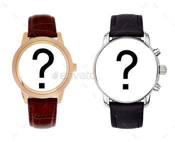 watches with black query mark