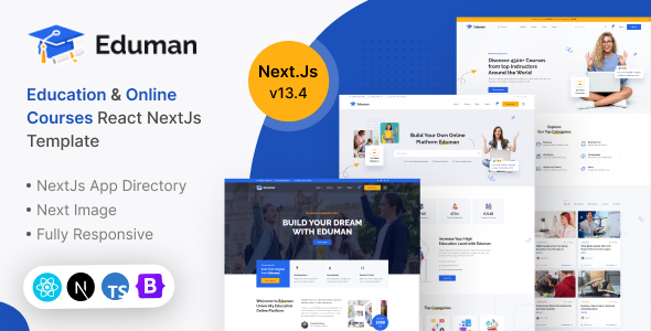 Eduman – Education & Online Courses React, NextJs Template