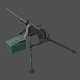 Browning M2 Machine Gun pbr 3d model - 3DOcean Item for Sale