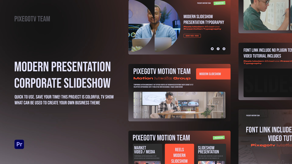 Modern Presentation Corporate Slideshow Mogrt