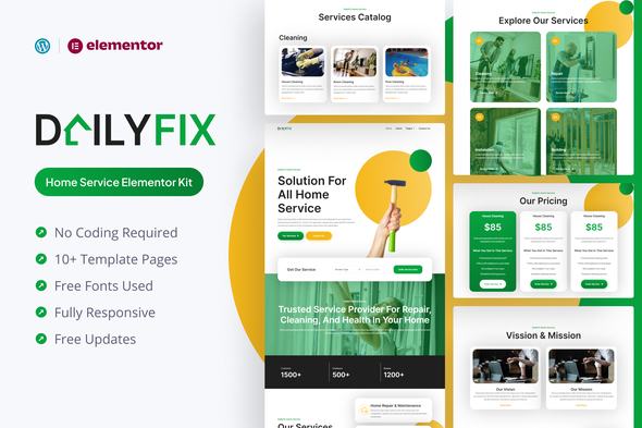 Dailyfix - Home Service Elementor Template Kit