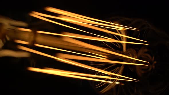 Ornate Curves of Incandescent Tungsten