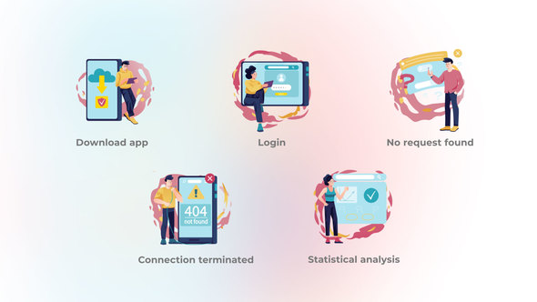 Сonnection Terminated - Flat Concept Colorful