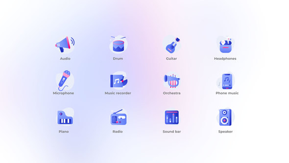 Music - Gradient Icons alt